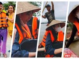 Rất nhiều sao Việt đang mang hàng cứu trợ về tới tay bà con vùng lũ (Ảnh: Hoà Bình ghép)