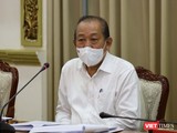 Phó Thủ tướng thường trực Trương Hoà Bình chỉ đạo tại cuộc họp sáng nay ngày 1/6 - Ảnh: Huyền Mai