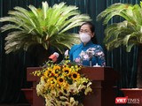 Chủ tịch HĐND TP.HCM Nguyễn Thị Lệ phát biểu khai mạc kỳ họp thứ 3 HĐND TP.HCM khoá X sáng ngày 18/10
