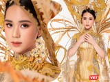 Đại diện Việt Nam dự thi Miss Eco Teen International - Miss Eco Teen Việt Nam Bella Vũ Huyền Diệu trong trang phục "Rồng Phượng"