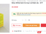 Sản phẩm Miss White được bày bán trên một trang web.