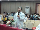 GS.TS. Trần Bình Giang – Giám đốc Bệnh viện Hữu Nghị Việt Đức. Ảnh: Minh Thúy