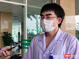 ThS. BS. Vũ Minh Điền - BS điều trị khoa Viêm Gan, Phó Trưởng phòng kế hoạch tổng hợp, Bệnh viện Bệnh Nhiệt đới Trung ương cơ sở 2. Ảnh: Minh Thúy