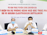 Buổi tư vấn trực tuyến nhằm phát hiện, dự phòng bệnh ngộ độc thực phẩm do vi khuẩn Clostridium botulinum diễn ra vào chiều nay (1/9) (Ảnh: Minh Thúy - nguồn: https://www.facebook.com/watch/tdcbachmai)