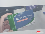 thuốc Molravir 400 chuẩn bị bán ra thị trường (Ảnh - Minh Thuý)