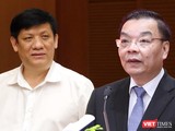 Nguyên Bộ trưởng Bộ Y tế Nguyễn Thanh Long và nguyên Chủ tịch UBND Tp. Hà Nội Chu Ngọc Anh
