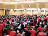 Sinh viên Trường Đại học Y Hà Nội vẫn tiếp tục đi học và được truyền thông đầy đủ về dịch nCoV 2019 để sẵn sàng hỗ trợ các bệnh viện khi cần (ảnh: Quốc Đạt)