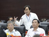 Ông Tô Văn Hùng - tân Giám đốc Sở TN-MT trả lời ý kiến cử tri liên quan đến tình trạng ô nhiễm trên địa bàn TP Đà Nẵng.