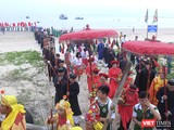 Một góc lễ hội Cầu ngư truyền thống tại Đà Nẵng