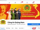Giao diện trang facebook của lực lượng Công an tỉnh Quảng Nam