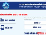 Giao diện ứng dụng cấp giấy đi đường QRCode cho người dân, doanh nghiệp trên địa bàn TP Đà Nẵng