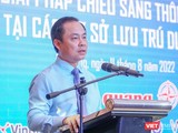Ông Nguyễn Xuân Bình - Phó Giám đốc Sở Du lịch Đà Nẵng phát biểu tại Hội thảo “Nâng cao năng lực chuyển đổi số và giải pháp chiếu sáng thông minh” diễn ra sáng ngày 11/8