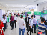 Một góc triển lãm khởi nghiệp sáng tạo được tổ chức tại ĐH Đông Á (Đà Nẵng)