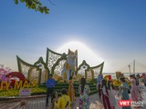 Linh vật mèo tại đường hoa xuân Đà Nẵng