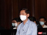 Bị cáo Trần Vĩnh Tuyến, nguyên Phó Chủ tịch UBND TP.HCM ra toà do "nể nang", bị cáo buộc gây thiệt hại cho Nhà nước hơn 672 tỷ đồng. Ảnh: GVT.