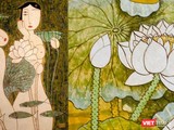 "Những nàng thơ" của họa sĩ Bùi Trọng Dư tại triển lãm "Sen ba miền"