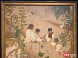 “Enfants jouant au jardin” – “Những đứa trẻ chơi trong vườn”) của họa sĩ Lê Văn Đệ