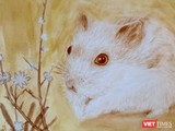 Tranh chuột đón Tết Canh Tý 2020 được vẽ bằng màu tự nhiên