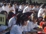 Học sinh trường THPT chuyên Lê Hồng Phong (Quận 5, TP.HCM) - Ảnh: Hòa Bình