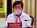 Chủ tịch UBND TP HCM Nguyễn Thành Phong chỉ đạo việc lập 62 chốt kiểm soát bệnh tật tại cuộc họp phòng, chống COVID-19 chiều 3/4 (Ảnh: TTBC)