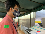 Ki ốt khai báo y tế tại cổng BV Nguyễn Tri Phương (Ảnh: SYT)