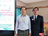BS Lê Văn Tuấn và DS Lâm Thanh Hải tại chương trình tập huấn ngày 23/11(Ảnh: Hoà Bình)
