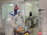 Khu vực cách ly điều trị bệnh nhân COVID-19 tại BV Dã chiến Hải Dương (Ảnh: CTV)