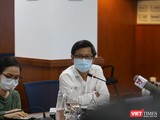 Giám đốc Trung tâm Kiểm soát bệnh tật TP.HCM - BS Nguyễn Trí Dũng cho biết vaccine là vũ khí hữu hiệu chặn đứng sự lây lan COVID-19. Ảnh- Huyền Mai