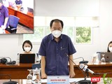 Phó Giám đốc Sở Y tế TP.HCM - BS. Nguyễn Hoài Nam thông tin về chủ trương mời gọi đội ngũ F0 đã khỏi bệnh tham gia phòng, chống dịch. Ảnh: Linh Nhi
