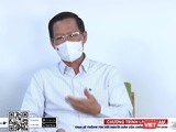 Chủ tịch UBND TP.HCM Phan Văn Mãi trả lời thắc mắc của người dân (Ảnh chụp màn hình giao lưu trực tuyến)
