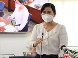 Chánh văn phòng Sở Y tế Nguyễn Thị Huỳnh Mai cho biết ngành y tế TP.HCM đã rút ra 10 bài học kinh nghiệm. Ảnh: TTBC