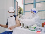Học sinh trường Lương Thế Vinh ở TP.HCM được tiêm vắc xin ngừa COVID-19