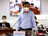 Phó Giám đốc Trung tâm Kiểm soát bệnh tật TP.HCM Nguyễn Hồng Tâm cho hay, hiện tại, biến chủng mới Omicron vẫn chưa xuất hiện tại Việt Nam. Ảnh: Huyền Mai