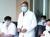 Thứ trưởng Bộ Y tế Nguyễn Trường Sơn phát biểu tại buổi làm việc.