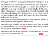 Thông tin về thuốc trị COVID-19 lan truyền trên mạng xã hội (Ảnh: Minh Thúy - chụp màn hình)