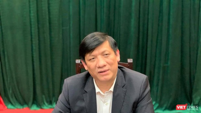 Quyền Bộ trưởng Bộ Y tế Nguyễn Thanh Long (Ảnh: Thanh Hằng) 
