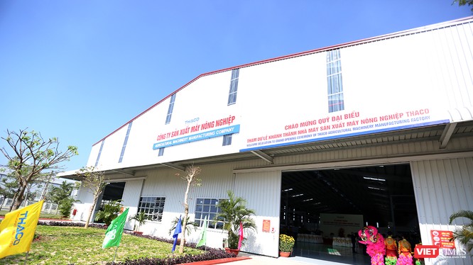 Nhà máy sản xuất Máy nông nghiệp Thaco tại Khu phức hợp cơ khí ô tô Chu Lai-Trường Hải thuộc Khu KTM Chu Lai, tỉnh Quảng Nam