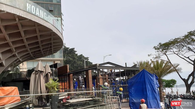 Cơ quan chức năng quận Hải Châu đã thực hiện cưỡng chế tháo dỡ Nhà hàng El Gaucho xây trái phép.