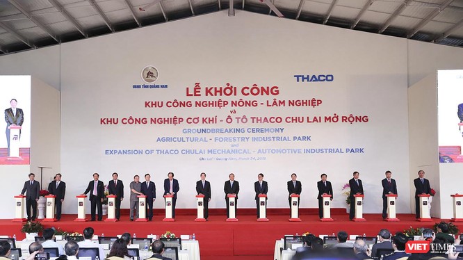 Ngày 24/3, tại Khu kinh tế mở mở Chu Lai, Công ty cổ phần ô tô Trường Hải (THACO) đã tổ chức lễ khởi công Khu Công nghiệp Nông – lâm nghiệp và nhiều dự án trọng điểm khác.
