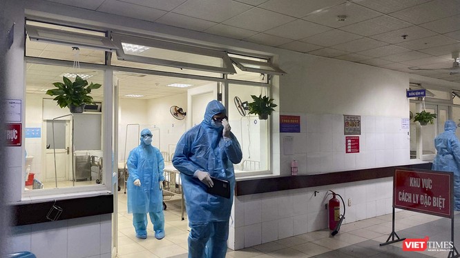 Khu cách ly điều trị bệnh nhân nghi nhiễm virus corona tại Bệnh viện Đà Nẵng.