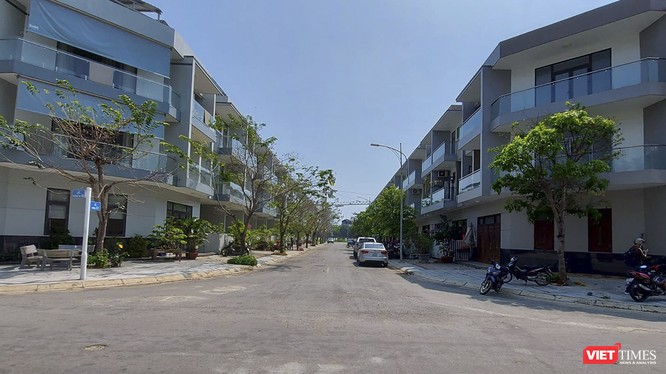 Một góc Dự án khu nhà phố và biệt thự bờ biển Thanh Bình được xây dựng trên diện tích 29 ha do Công ty THHH MTV Phát triển nhà Đa Phước thực hiện