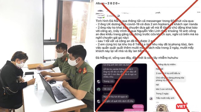 Lực lượng công an làm việc với các chủ trang mạng xã hội đăng tin sai sự thật về dịch COVID-19