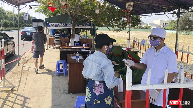 Chốt kiểm soát dịch taij khu vực giáp ranh Đà Nẵng và Quảng Nam