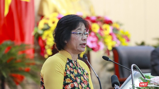 Bà Đặng Thị Kim Liên - Chủ tịch Ủy ban Mặt trận Tổ quốc Việt Nam TP Đà Nẵng