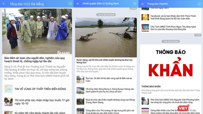 Mạng xã hội là công cụ đắc lực giúp người dân cập nhật tình hình mưa lũ.