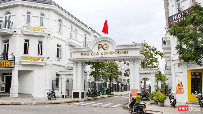 Dự án Khu nhà ở Phú Gia do Công ty TNHH Phú Gia Compound làm chủ đầu tư trên đường Ông Ích Khiêm, TP Đà Nẵng