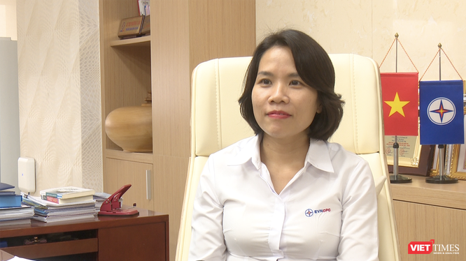 Bà Lê Thị Phương Cẩm – Phó Tổng Giám đốc Tổng công ty Điện lực miền Trung.