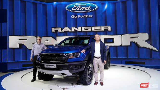 Ford Ranger Raptor được nhập khẩu nguyên chiếc từ Thái Lan. (Ảnh: Ngô Minh)
