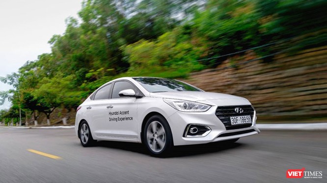 Đây đã là tháng thứ 4 liên tiếp, mẫu xe sedan hạng B Accent dẫn đầu bảng danh sách bán hàng của Hyundai Thành Công. (Ảnh: Ngô Minh)