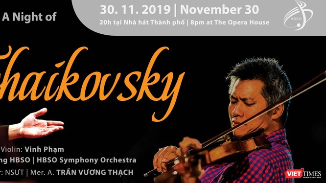 Nghệ sĩ Phạm Vinh sẽ chơi các tác phẩm của nhà soạn nhạc thiên tài Tchaikovsky.